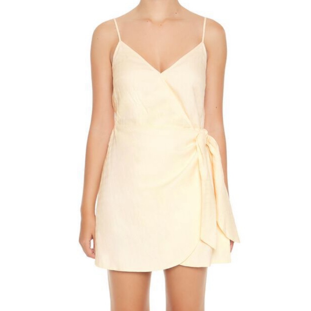 NWT - Forever 21 Cream Wrap Cami Mini Dress - Women’s Small